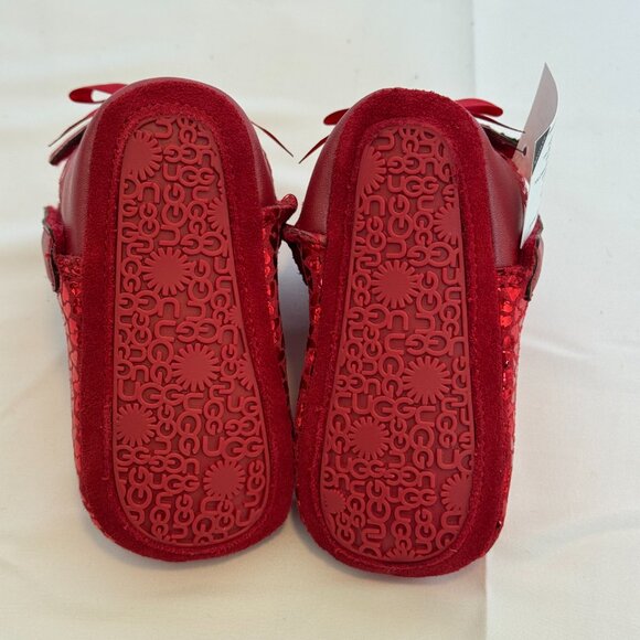 NEW in Box UGG Red Toddler Jesse Bow II Gel Hearts Boots - Picture 4 of 9
